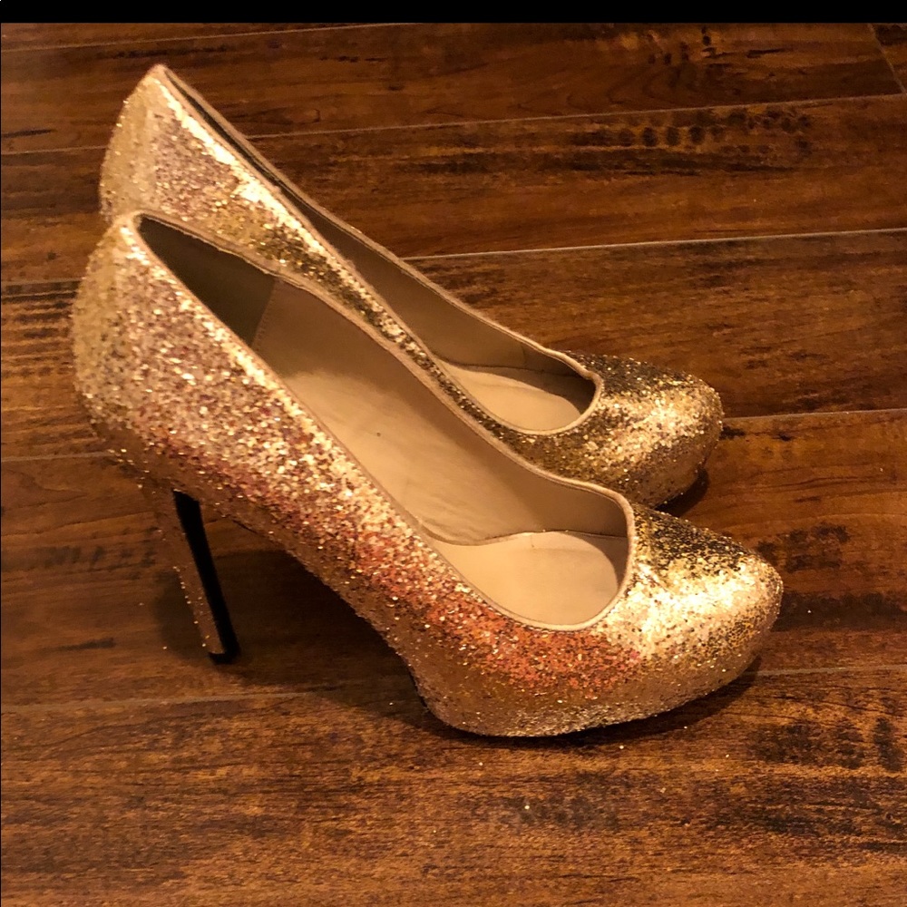 gold heels